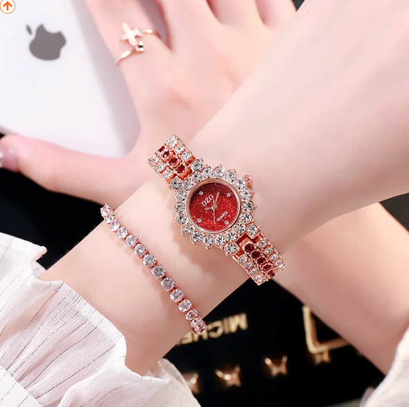 Tendance 2024- Ensemble RUBY montre et bijoux 6 pièces