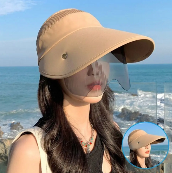Tendance 2025 - Casquette de Femme avec Lunettes Intégrées
