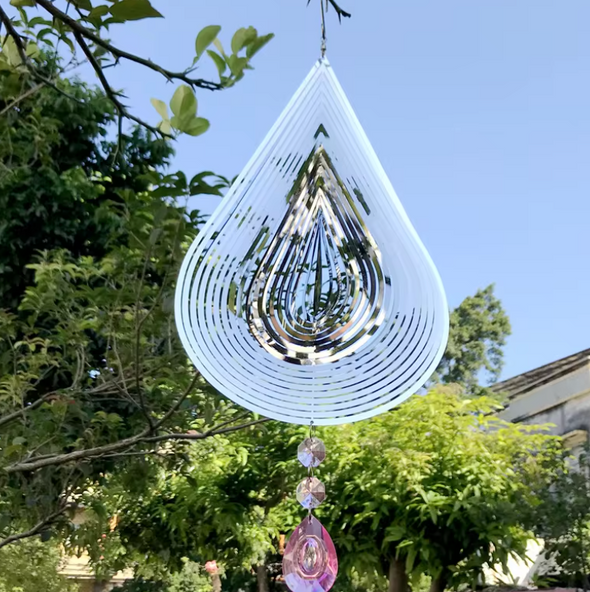 Répulsif oiseaux en 3D inoxydable avec miroir extérieur