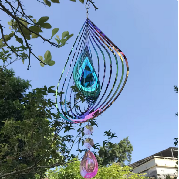 Répulsif oiseaux en 3D inoxydable avec miroir extérieur