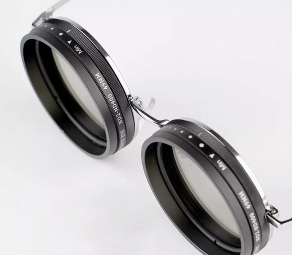 نظارات مستديرة بتصميم عدسة الكاميرا القابلة للتعديل - LPensView™ (كمية محدودة)