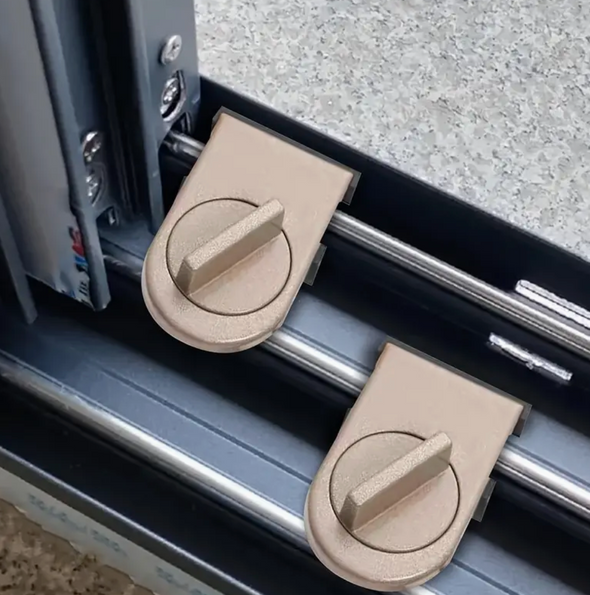 X2 Pack Serrure  pour porte et fenêtre coulissantes- Protection Anti-Vol