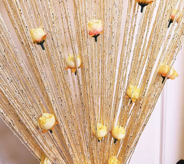 Rideau à fleurs roses-2024 2m / 1m