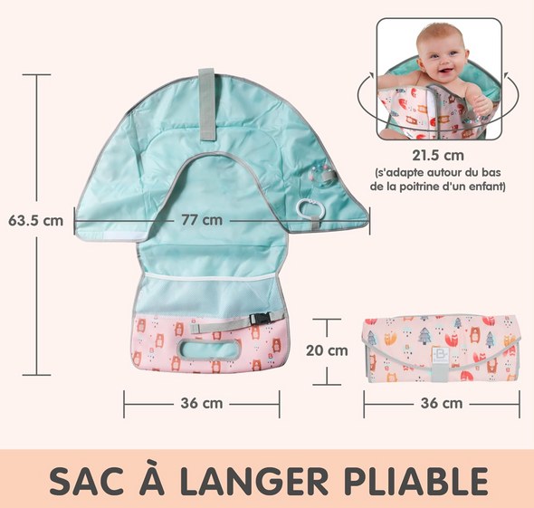 Organisateur pliable et imperméable avec poches multifonctionnelles