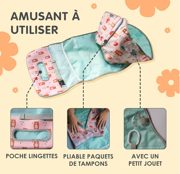 Organisateur pliable et imperméable avec poches multifonctionnelles