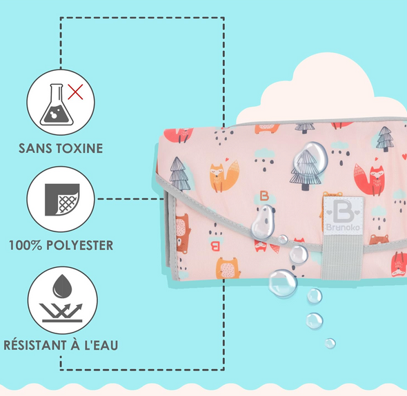 Organisateur pliable et imperméable avec poches multifonctionnelles