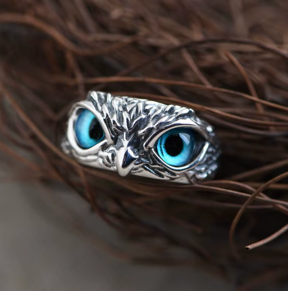 Bague BlueEyes pour hommes en argent