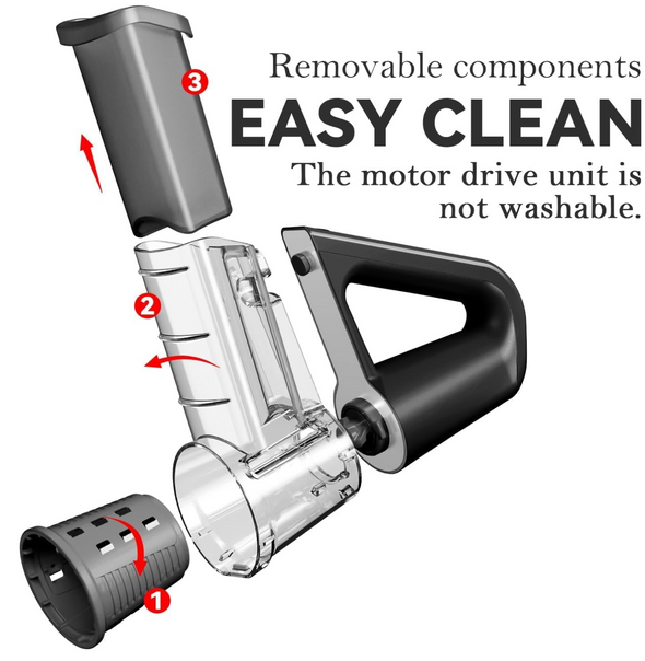 Coupe-Légumes Électrique Sans Fil  – 4 Lames Multifonctions, Portable & Rechargeable