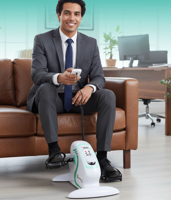VitaFite™ – Le Mini Pédalier Électrique Motorisé qui Fait Bouger Votre Santé, Même Assis
