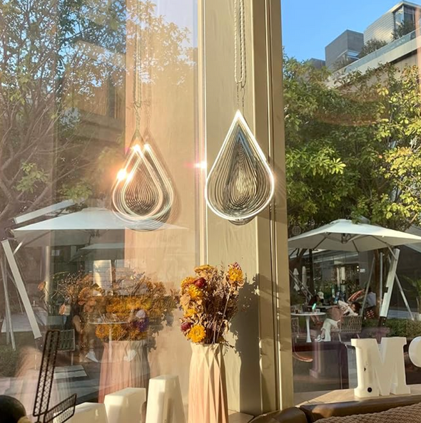 Répulsif oiseaux en 3D inoxydable avec miroir extérieur