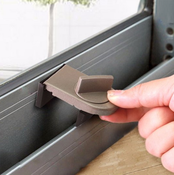 X2 Pack Serrure  pour porte et fenêtre coulissantes- Protection Anti-Vol