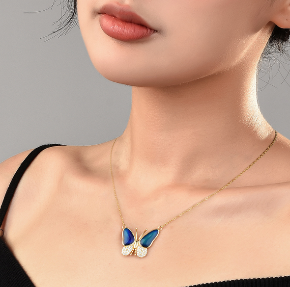 Collier d'humeur papillon - 2024