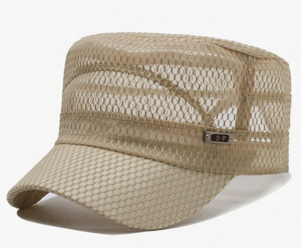 Casquette Militaire pour Homme en Maille Respirante