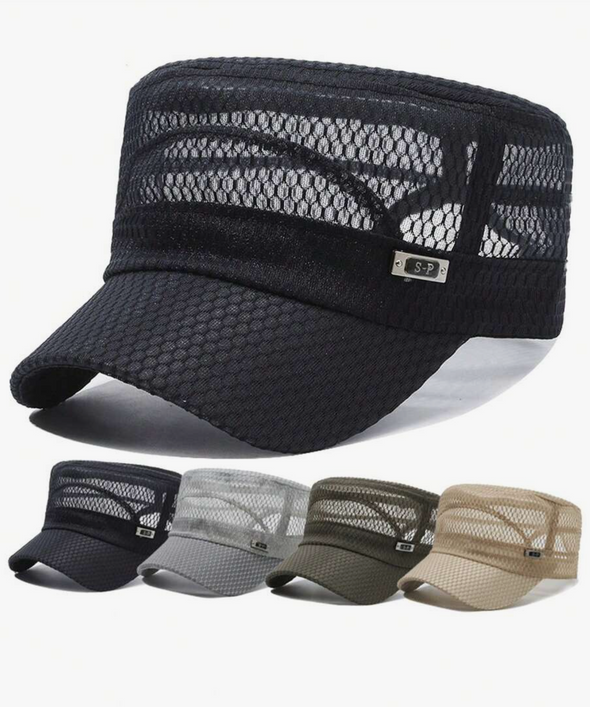 Casquette Militaire pour Homme en Maille Respirante