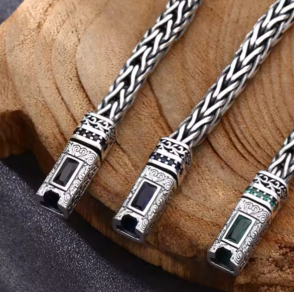 Bracelet homme argent 925 torsade