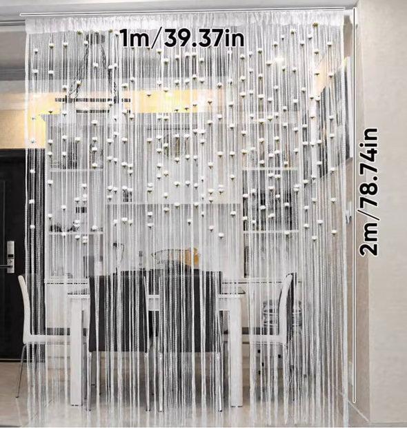 Rideau à fleurs roses-2024 2m / 1m