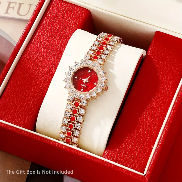 Tendance 2024- Ensemble RUBY montre et bijoux 6 pièces