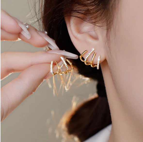 Boucles d'oreilles serpenté - GOLDY™